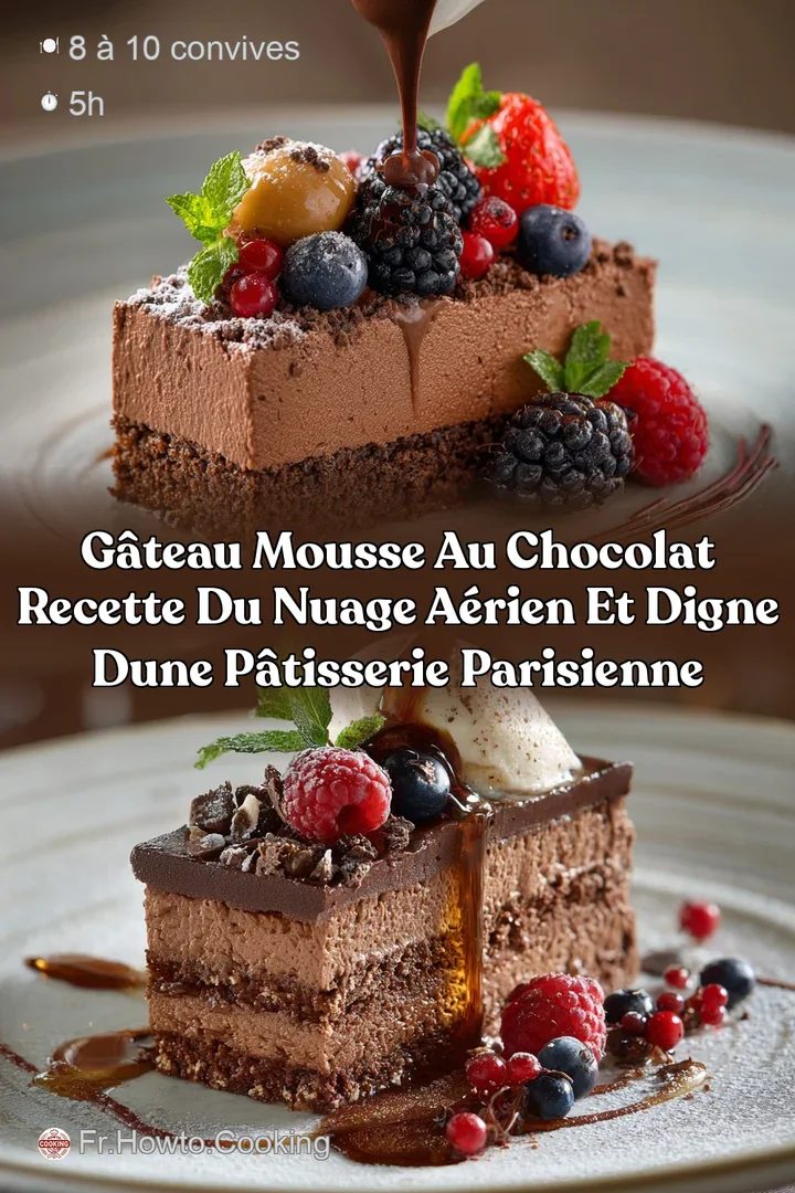 G&acirc;teau mousse au chocolat Recette du Nuage a&eacute;rien et digne dune p&acirc;tisserie parisienne