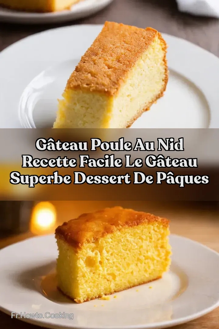 G&acirc;teau Poule au Nid Recette Facile Le G&acirc;teau Superbe dessert de P&acirc;ques