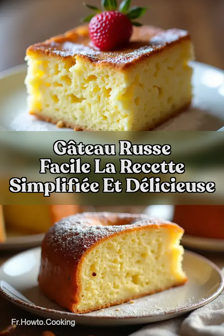 G&acirc;teau Russe facile La Recette Simplifi&eacute;e et D&eacute;licieuse