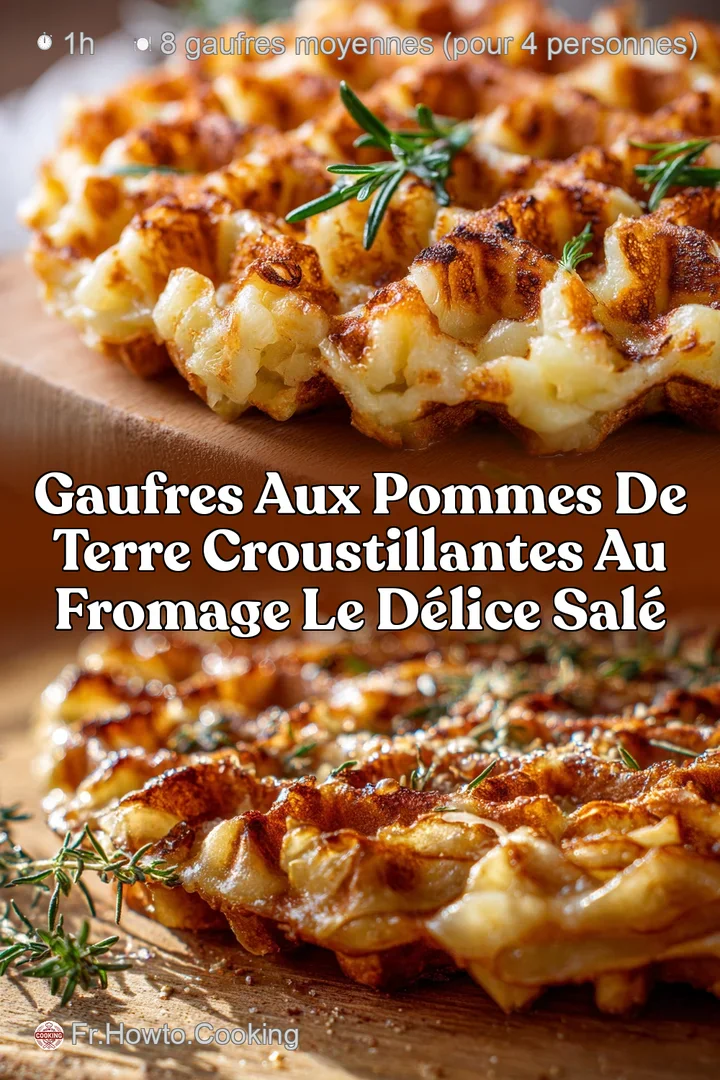 Gaufres aux Pommes de Terre Croustillantes au Fromage Le D&eacute;lice Sal&eacute;