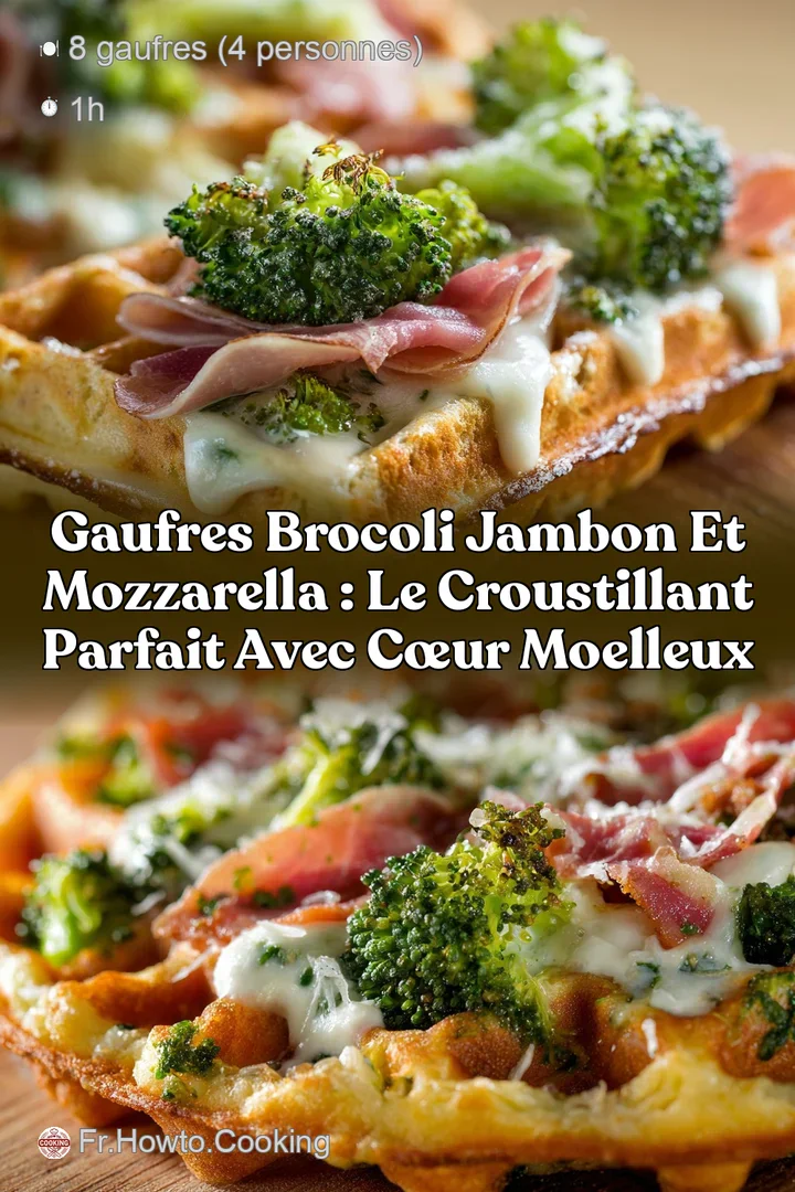 Gaufres brocoli jambon et mozzarella : Le Croustillant Parfait avec C&oelig;ur Moelleux