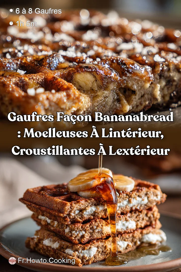 Gaufres fa&ccedil;on bananabread : Moelleuses &agrave; lint&eacute;rieur croustillantes &agrave; lext&eacute;rieur