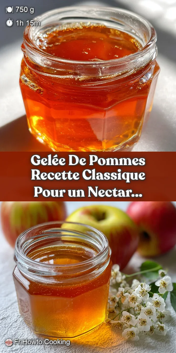 Close-up of glistening apple jelly, its surface slightly wrinkled and catching the light. The pale golden hue evokes a cri...