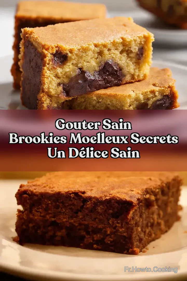 Gouter Sain Brookies Moelleux Secrets un d&eacute;lice sain
