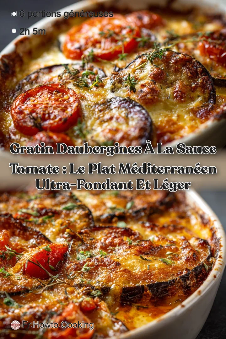 Gratin dAubergines &agrave; la Sauce Tomate : Le plat m&eacute;diterran&eacute;en ultra-fondant et l&eacute;ger