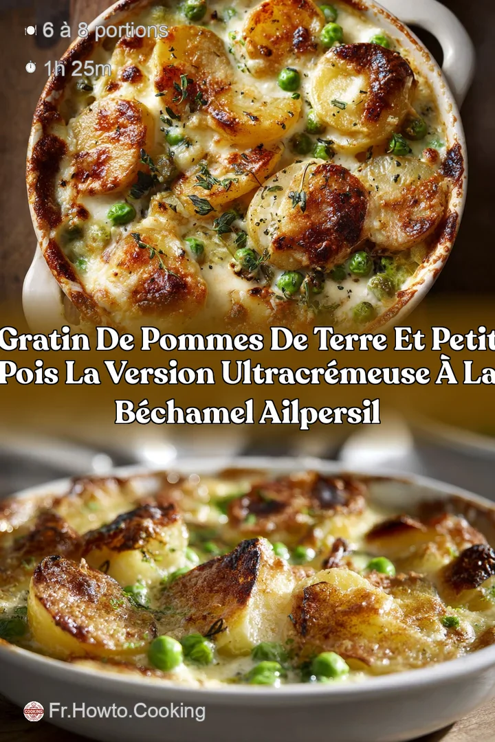 Gratin de Pommes de Terre et Petit Pois La version ultracr&eacute;meuse &agrave; la b&eacute;chamel ailpersil