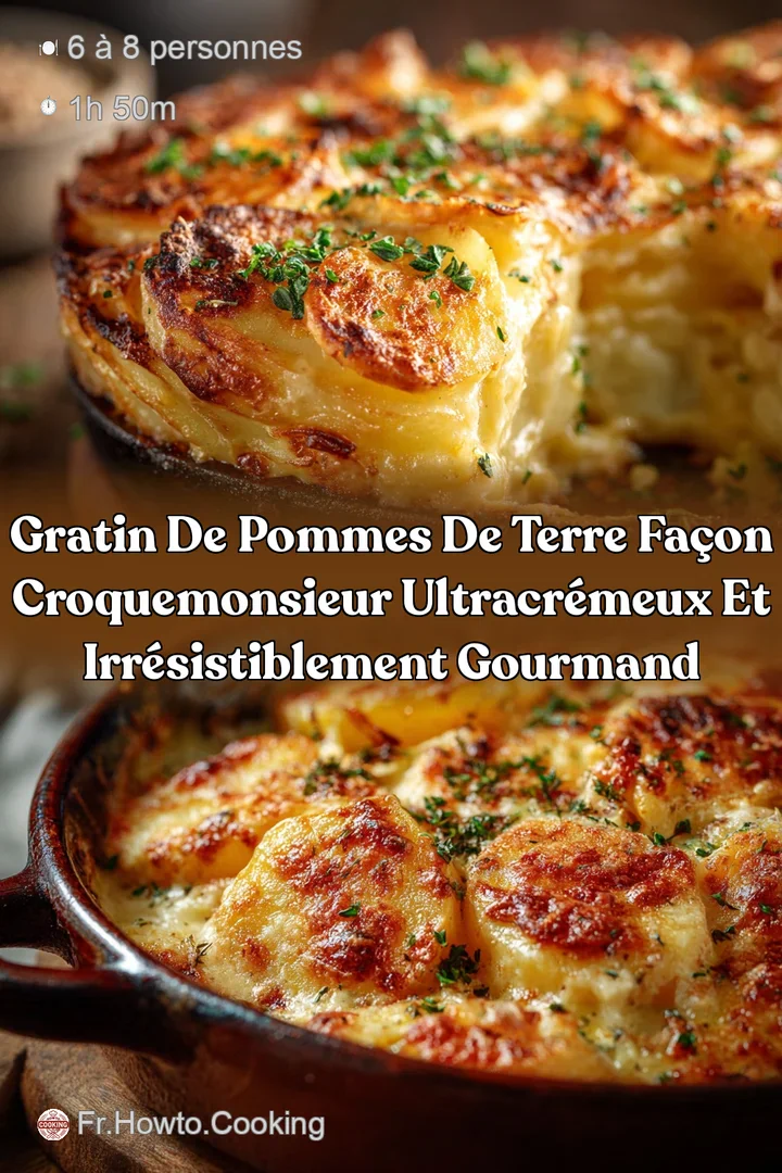 Gratin de Pommes de Terre Fa&ccedil;on CroqueMonsieur Ultracr&eacute;meux et irr&eacute;sistiblement gourmand