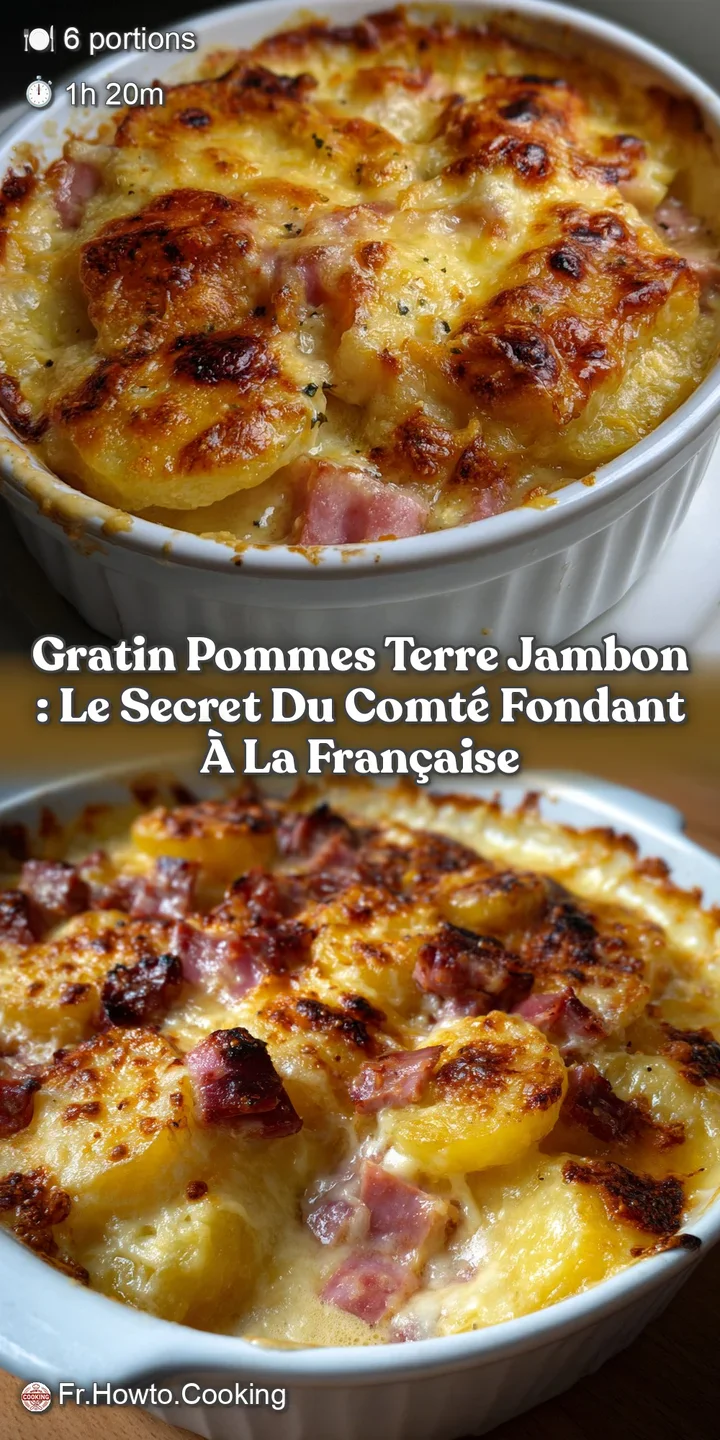 Gratin Pommes Terre Jambon : Le Secret du Comt&eacute; Fondant &agrave; la Fran&ccedil;aise