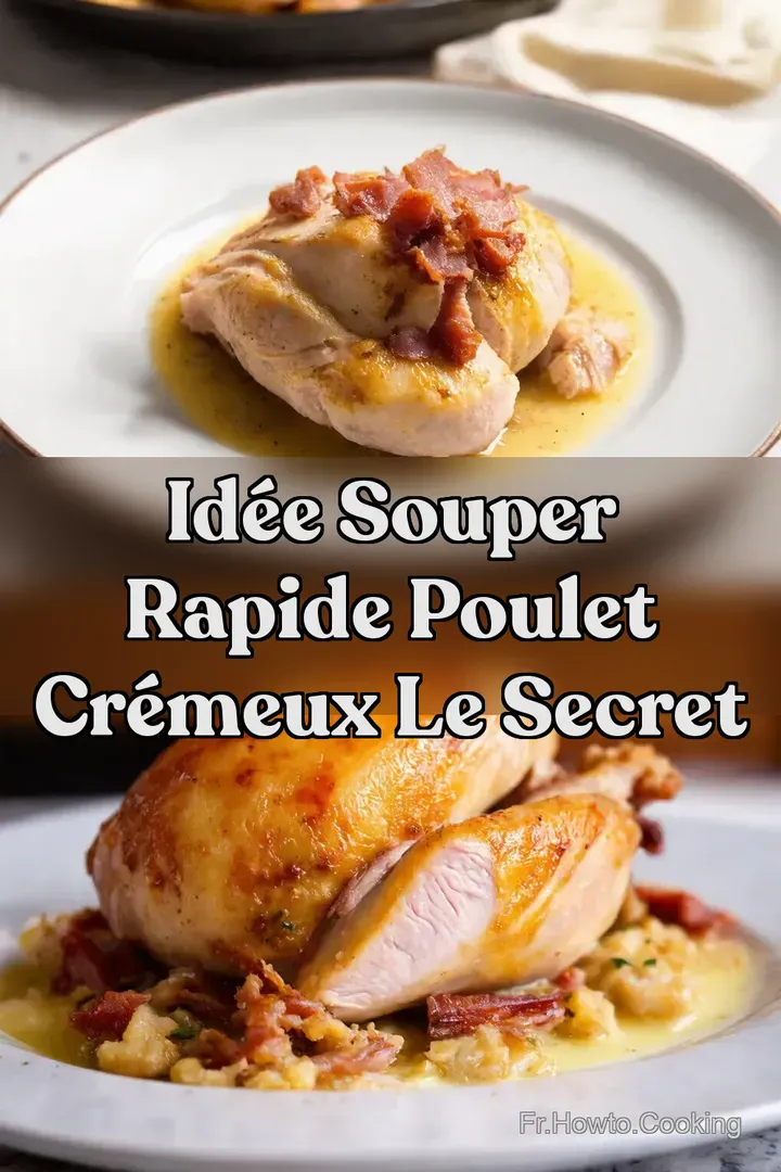 Id&eacute;e Souper Rapide Poulet Cr&eacute;meux Le Secret