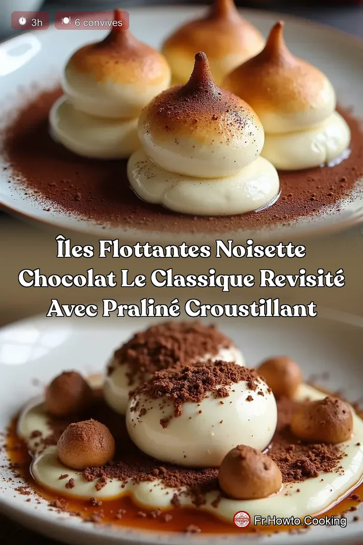 Îles Flottantes Noisette Chocolat Le Classique Revisité avec Praliné Croustillant