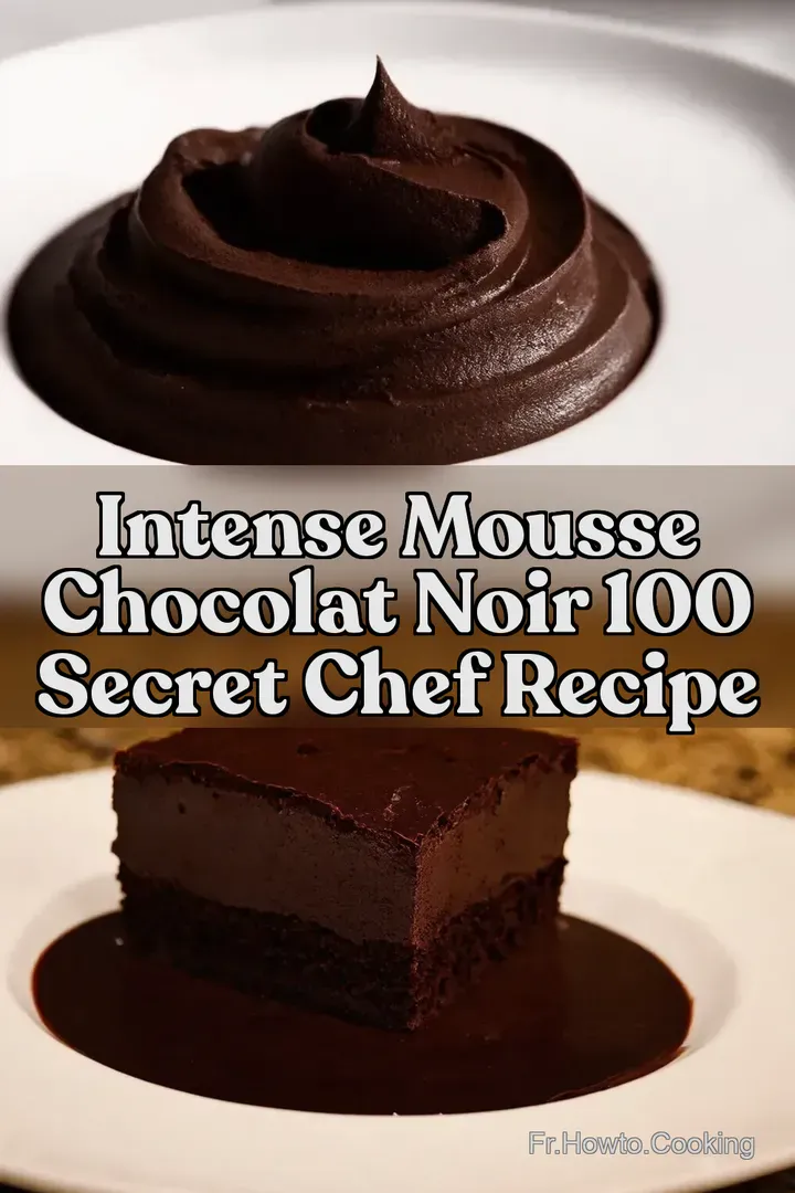 Intense Mousse Chocolat Noir 100 Secret Chef Recipe