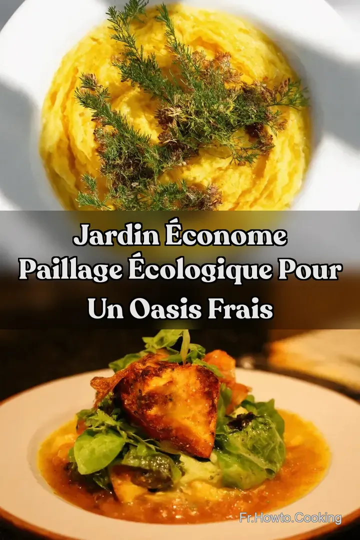 Jardin &eacute;conome Paillage &eacute;cologique pour un oasis frais