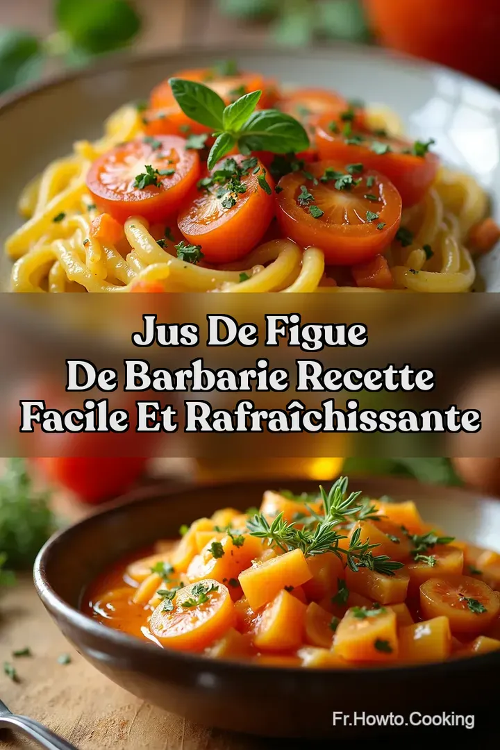 Jus de Figue de Barbarie Recette Facile et Rafra&icirc;chissante