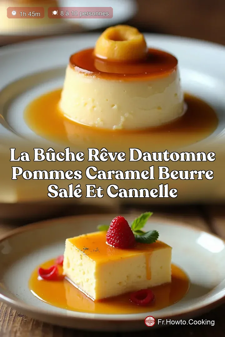 La Bûche Rêve dAutomne Pommes Caramel Beurre Salé et Cannelle