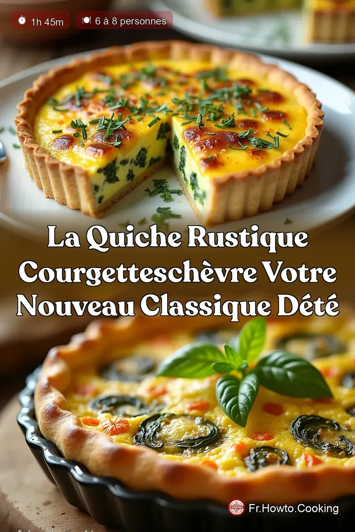 La Quiche Rustique CourgettesCh&egrave;vre Votre Nouveau Classique d&Eacute;t&eacute;