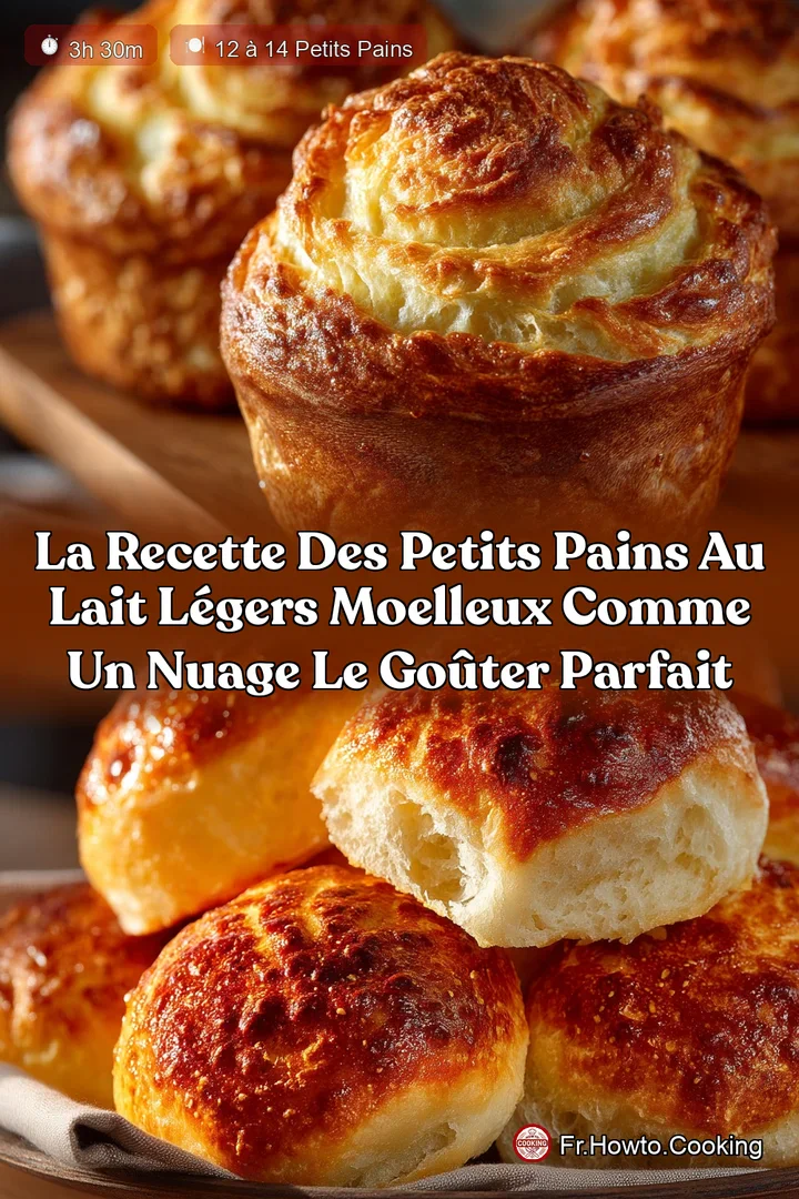 La recette des Petits Pains au Lait légers Moelleux comme un nuage le goûter parfait