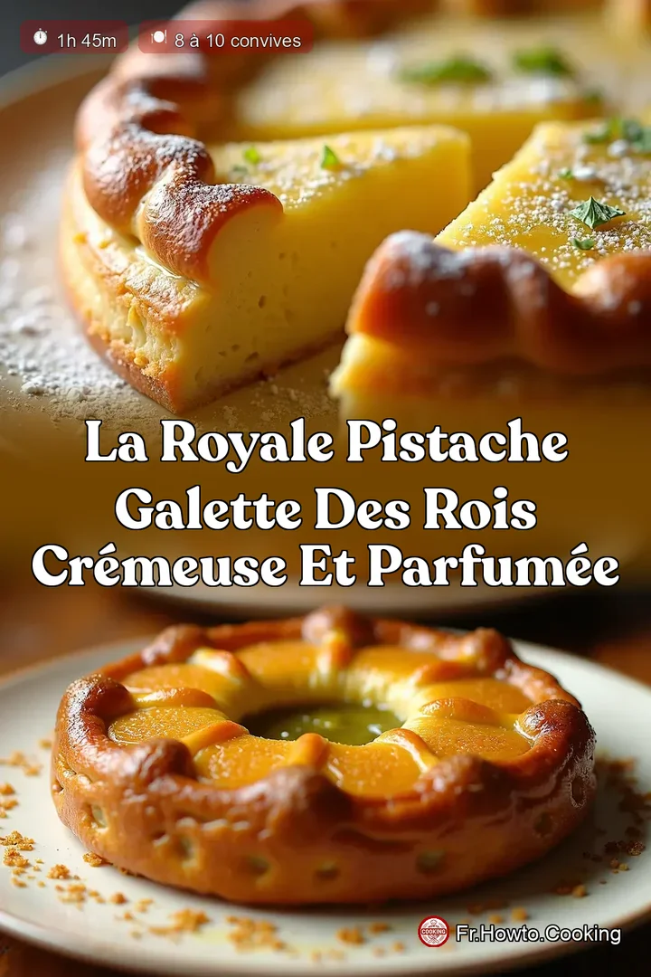 La Royale Pistache Galette des Rois Crémeuse et Parfumée