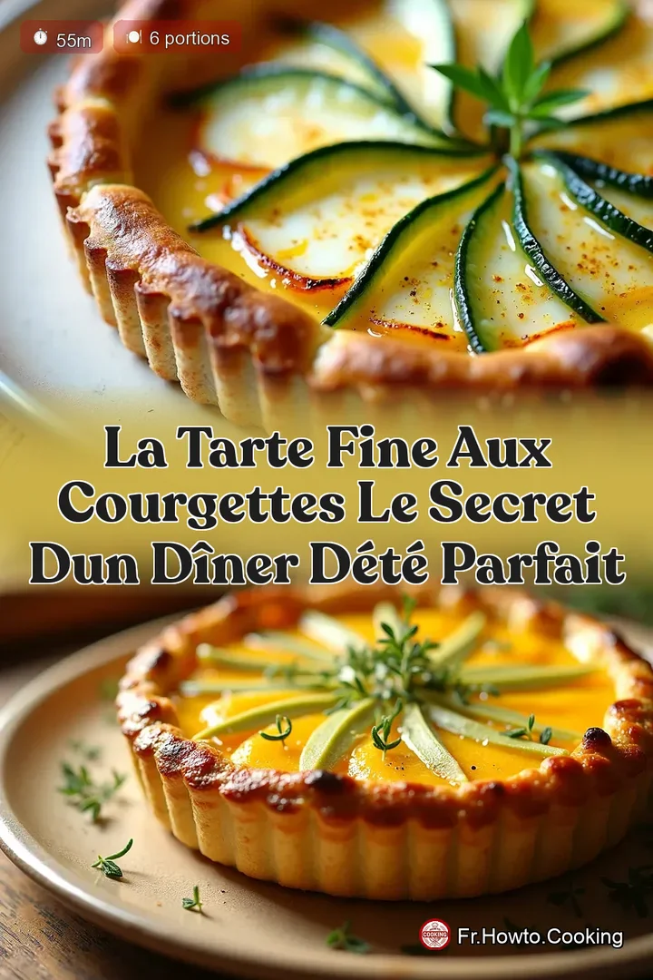 La Tarte Fine aux Courgettes Le Secret dun Dîner dÉté Parfait