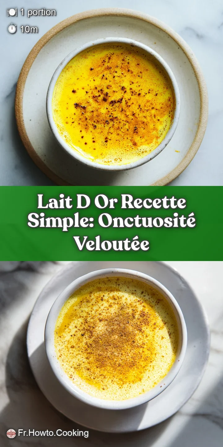 Close-up of creamy golden milk, showing its smooth texture and vibrant yellow color. Hints of spice and frothy bubbles tan...