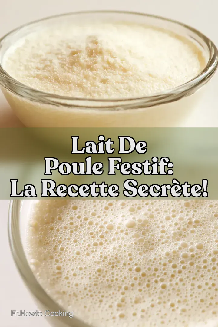 Lait de Poule Festif: La Recette Secr&egrave;te!