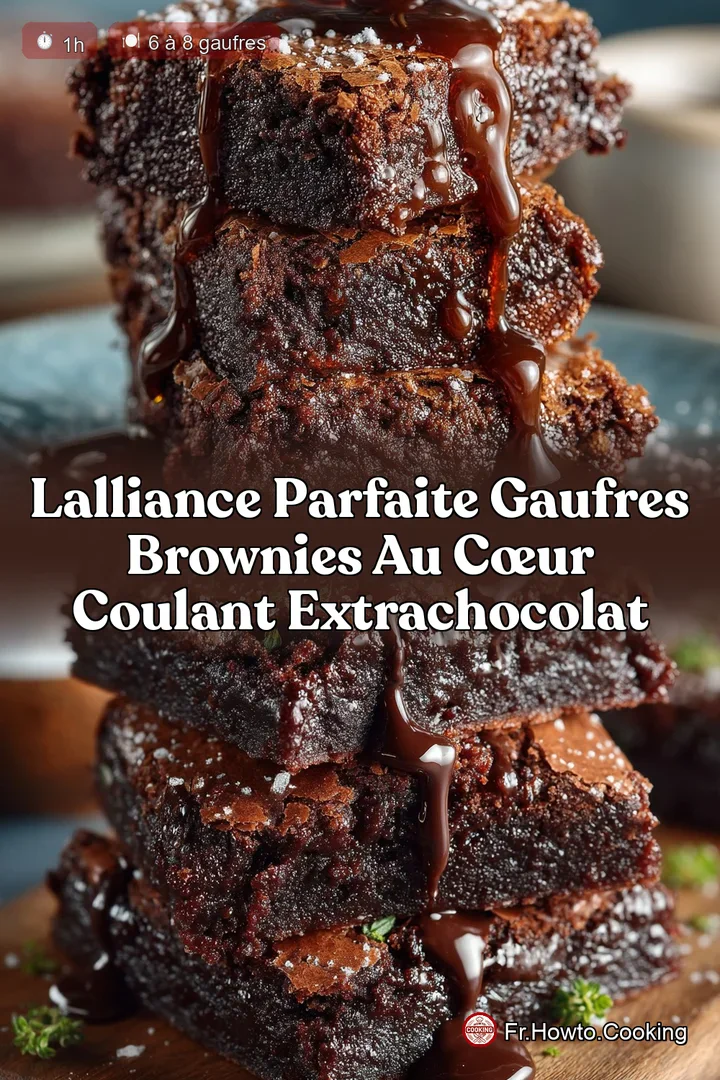 LAlliance Parfaite Gaufres Brownies au Cœur Coulant ExtraChocolat