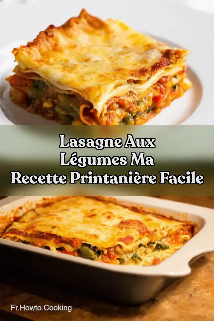 Lasagne aux Légumes Ma Recette Printanière Facile : ÉPINGLER POUR PLUS TARD Lasagne aux Légumes Ma Recette Printanière Facile