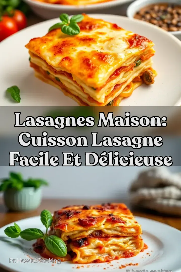 Lasagnes Maison: Cuisson Lasagne Facile et D&eacute;licieuse