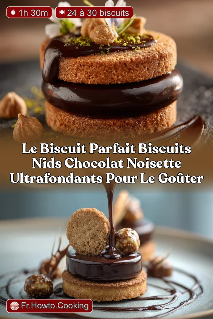 Le Biscuit Parfait Biscuits Nids Chocolat Noisette UltraFondants pour le Go&ucirc;ter