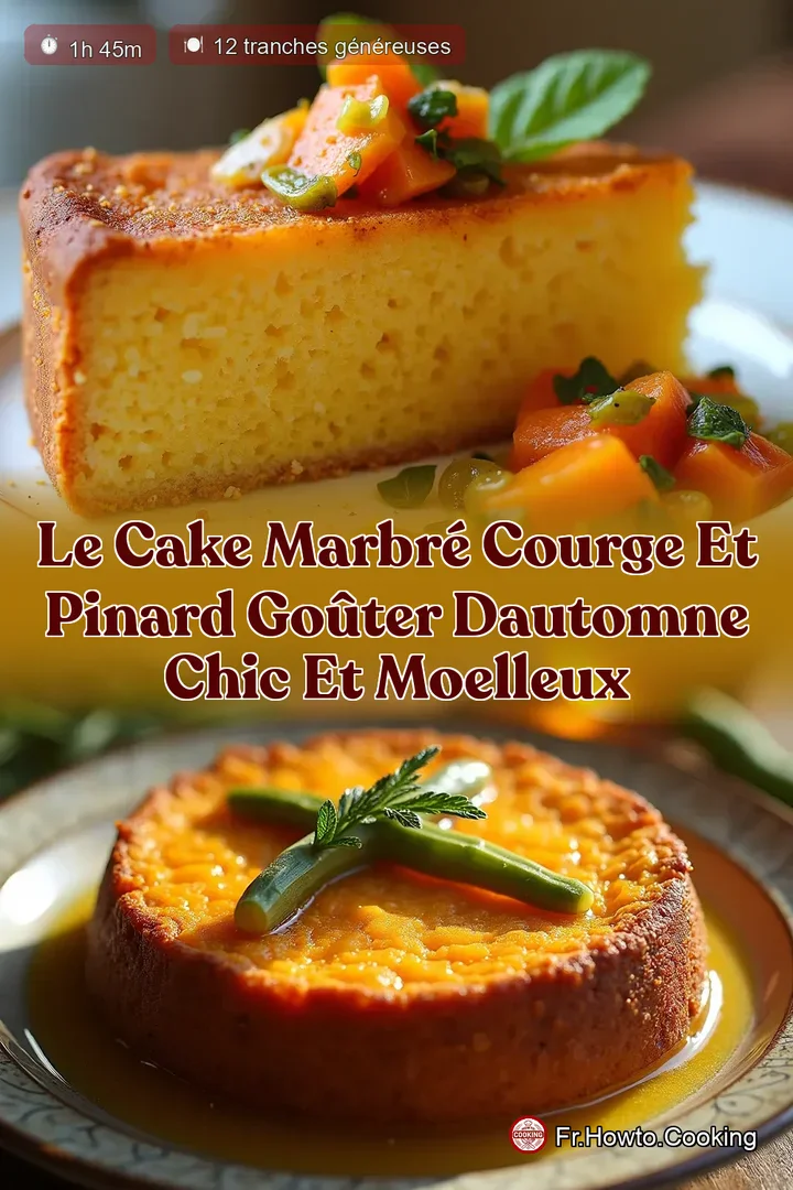 Le Cake Marbré Courge et Pinard Goûter dAutomne Chic et Moelleux