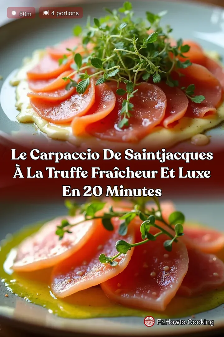 Le Carpaccio de SaintJacques à la Truffe Fraîcheur et Luxe en 20 Minutes