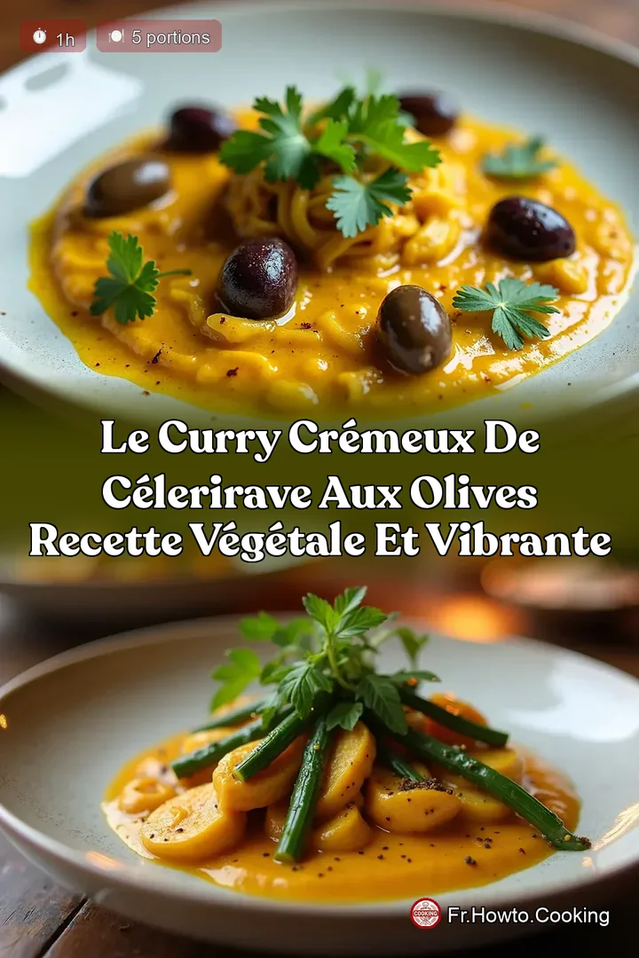 Le Curry Crémeux de CéleriRave aux Olives Recette Végétale et Vibrante