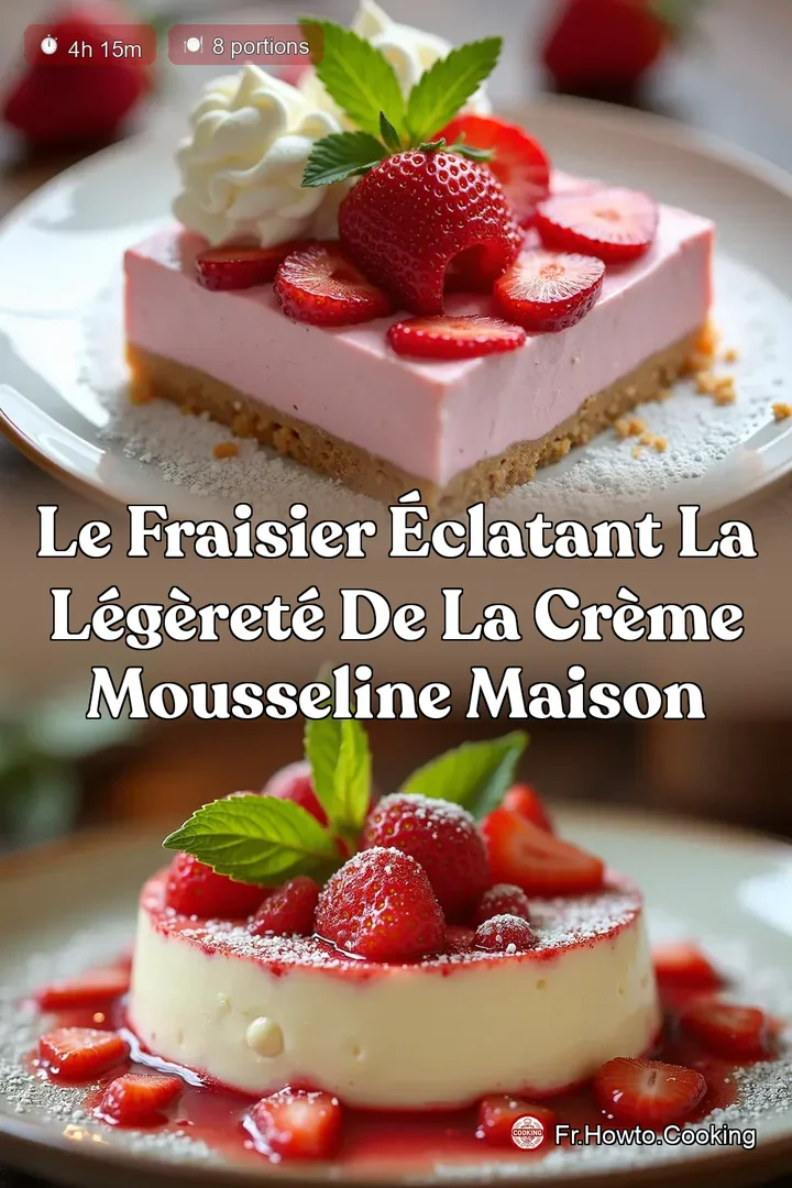Le Fraisier Éclatant La Légèreté de la Crème Mousseline Maison