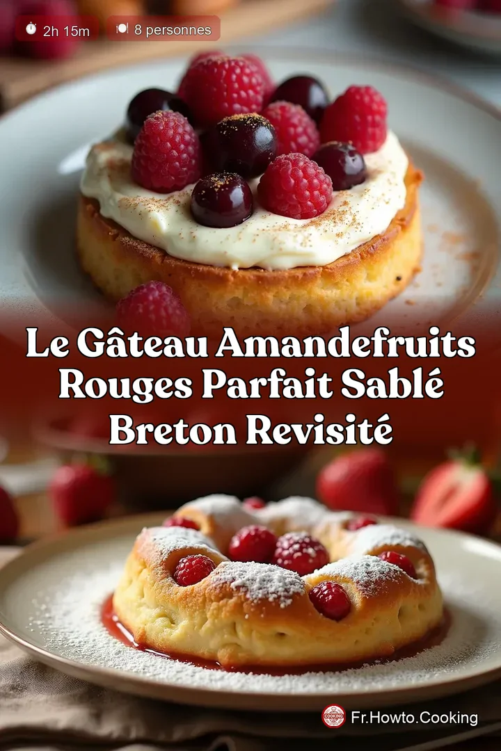 Le Gâteau AmandeFruits Rouges Parfait Sablé Breton Revisité
