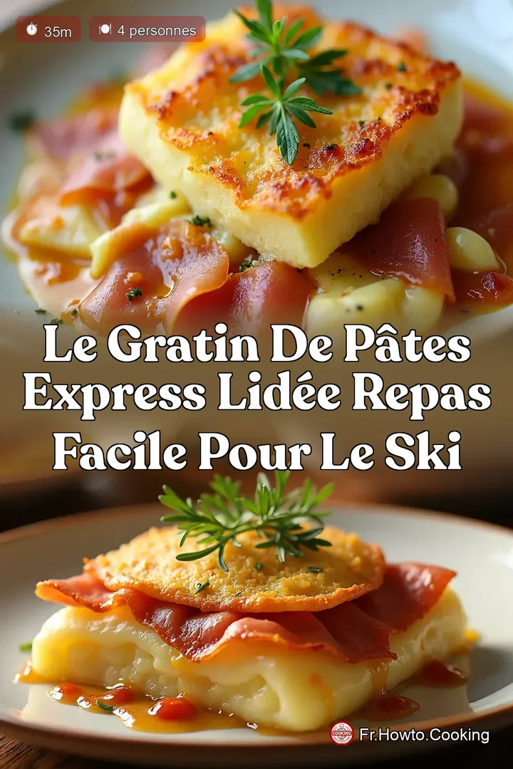 Le Gratin de Pâtes Express LIdée Repas Facile Pour Le Ski
