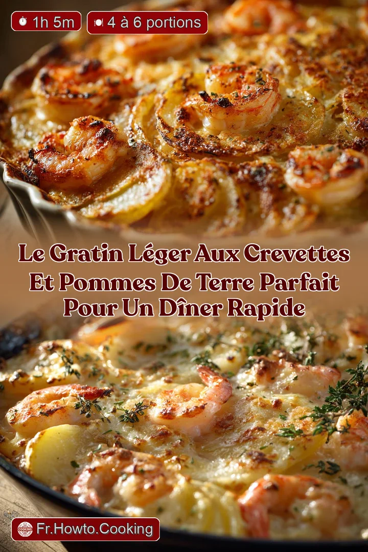 Le Gratin L&eacute;ger aux Crevettes et Pommes de Terre Parfait pour un d&icirc;ner Rapide