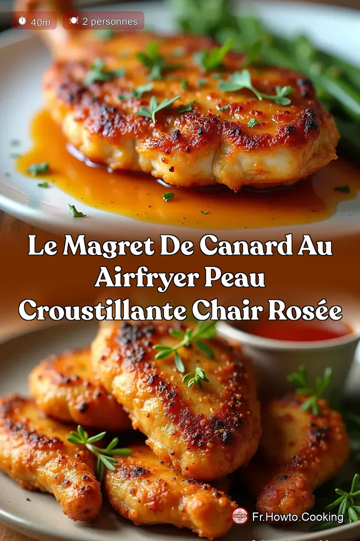 Le Magret de Canard au Airfryer Peau Croustillante Chair Rosée