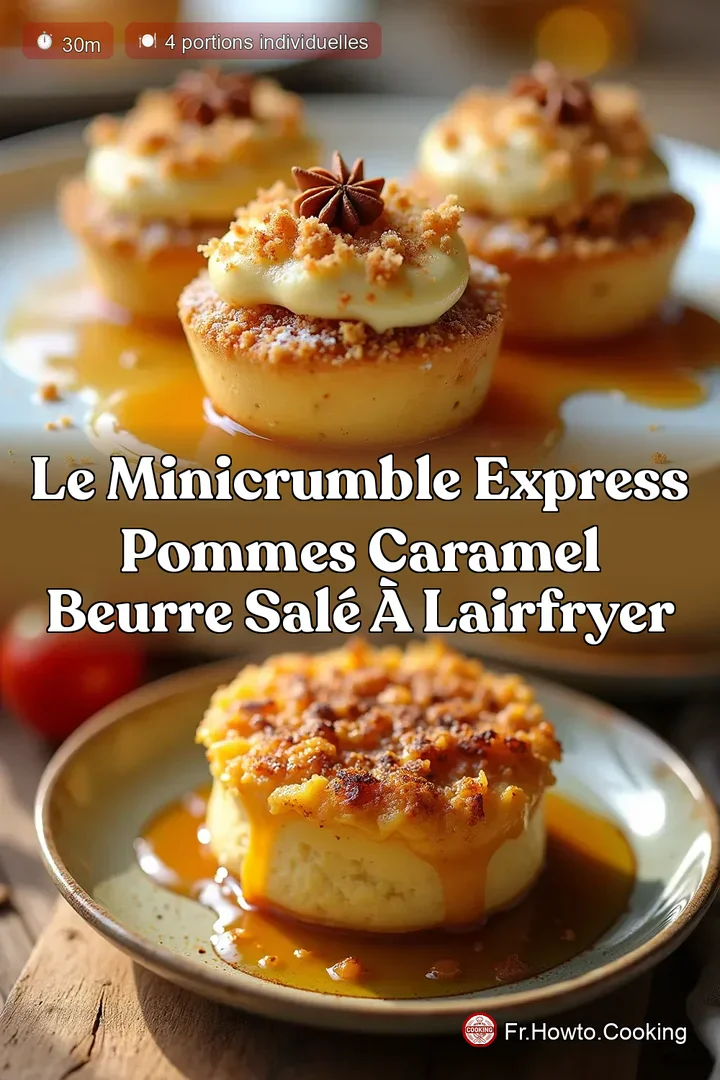Le MiniCrumble Express Pommes Caramel Beurre Salé à lAirfryer