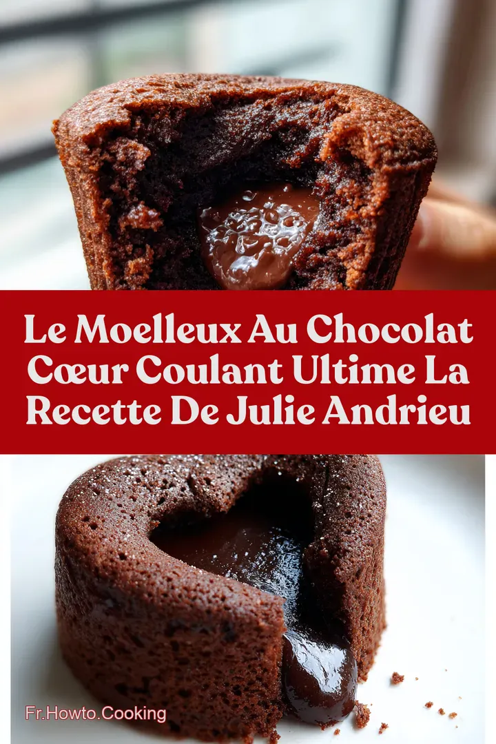 Le Moelleux au Chocolat C&oelig;ur Coulant Ultime La Recette de Julie Andrieu