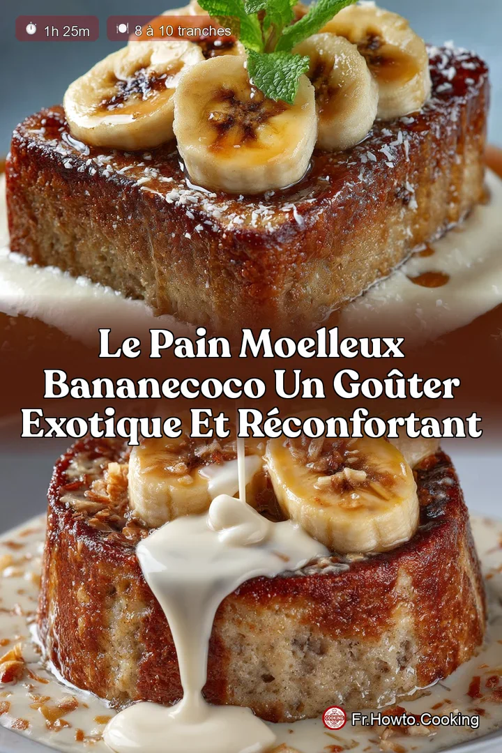 Le Pain Moelleux BananeCoco Un Goûter Exotique et Réconfortant