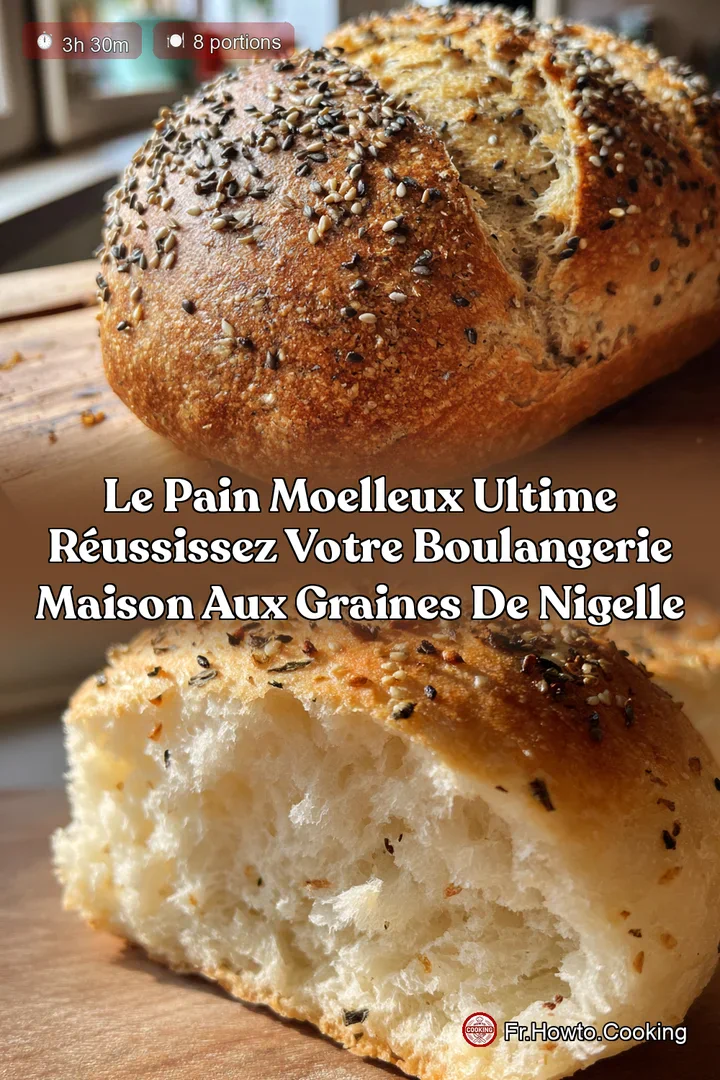 Le Pain Moelleux Ultime Réussissez votre Boulangerie Maison aux Graines de Nigelle