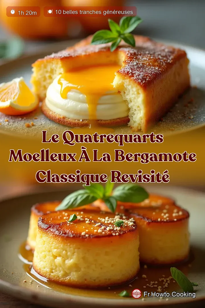 Le QuatreQuarts Moelleux à la Bergamote Classique revisité