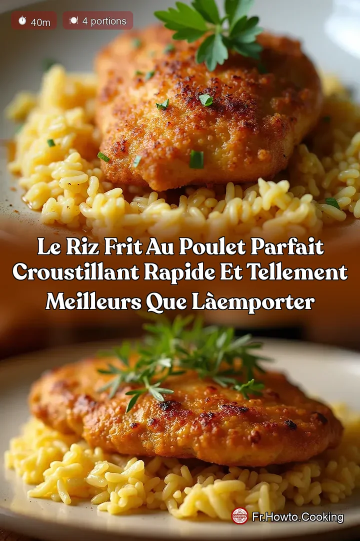 Le Riz Frit au Poulet Parfait Croustillant Rapide et Tellement Meilleurs que làemporter