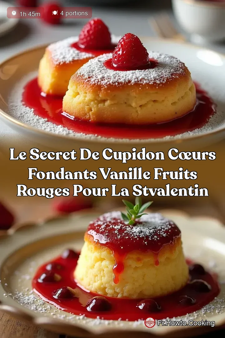 Le Secret de Cupidon Cœurs Fondants Vanille Fruits Rouges pour la StValentin