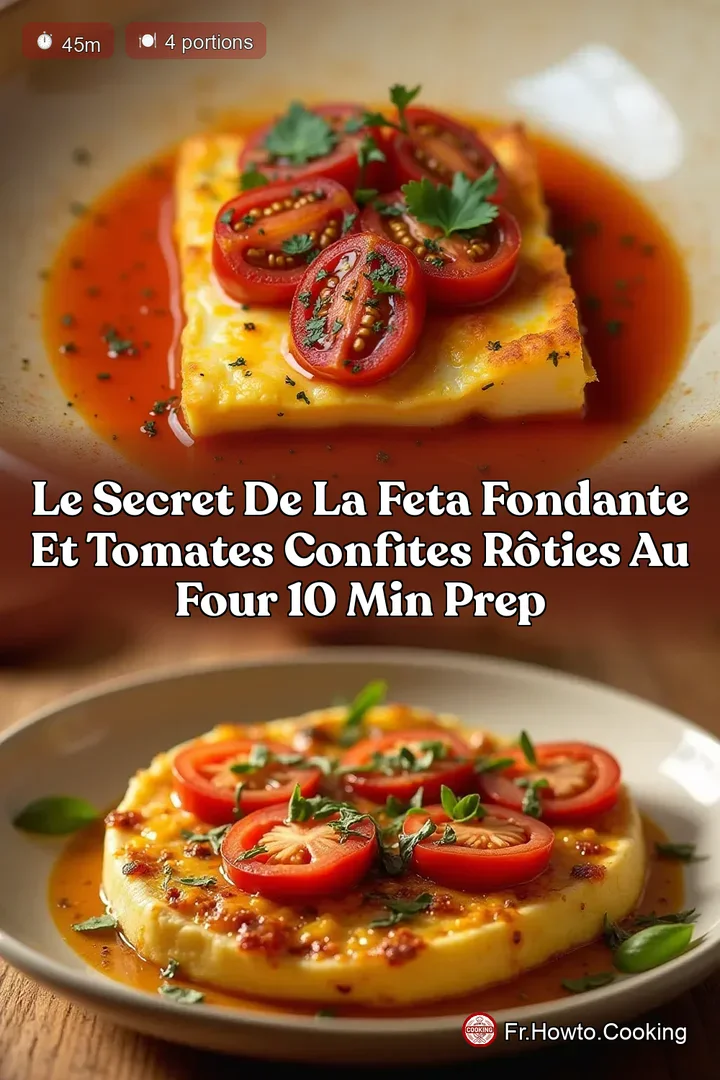 Le Secret de la Feta Fondante et Tomates Confites Rôties au Four 10 Min Prep