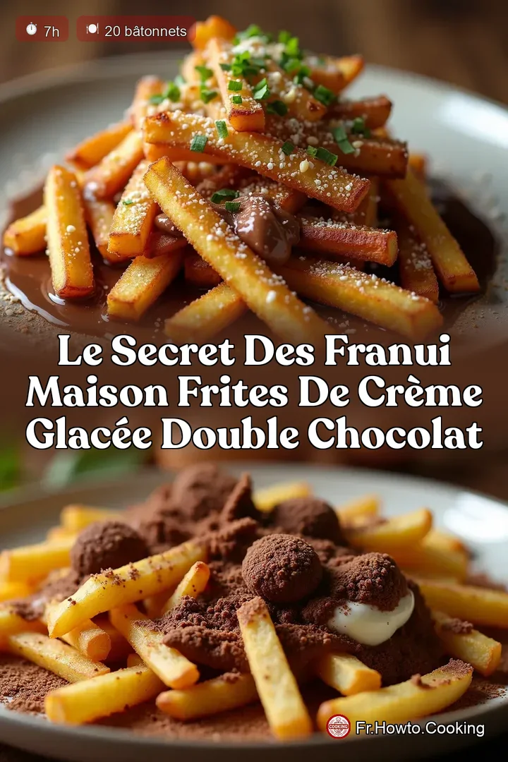 Le Secret des Franui Maison Frites de Crème Glacée Double Chocolat