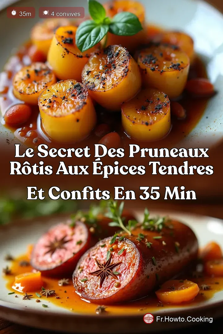 Le Secret des Pruneaux Rôtis aux Épices Tendres et Confits en 35 min