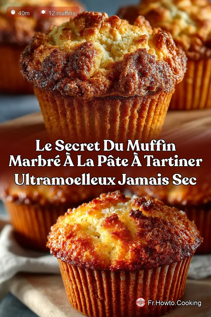 Le secret du Muffin marbré à la pâte à tartiner ultramoelleux jamais sec