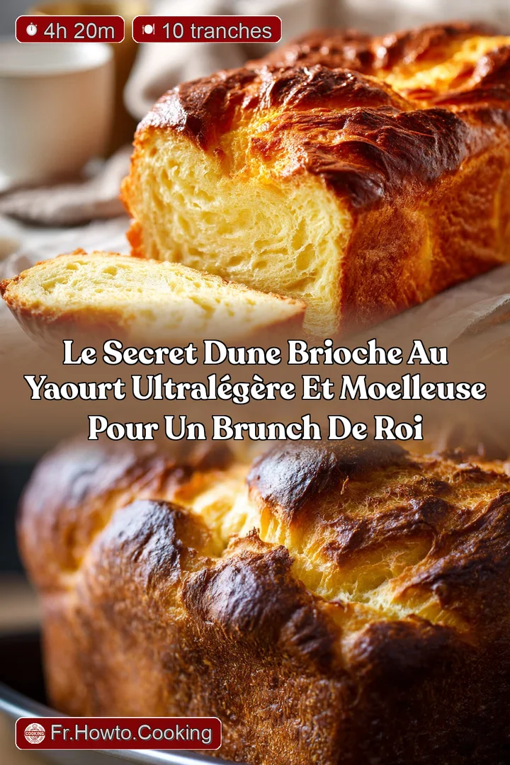 Le secret dune brioche au yaourt ultral&eacute;g&egrave;re et moelleuse pour un brunch de roi