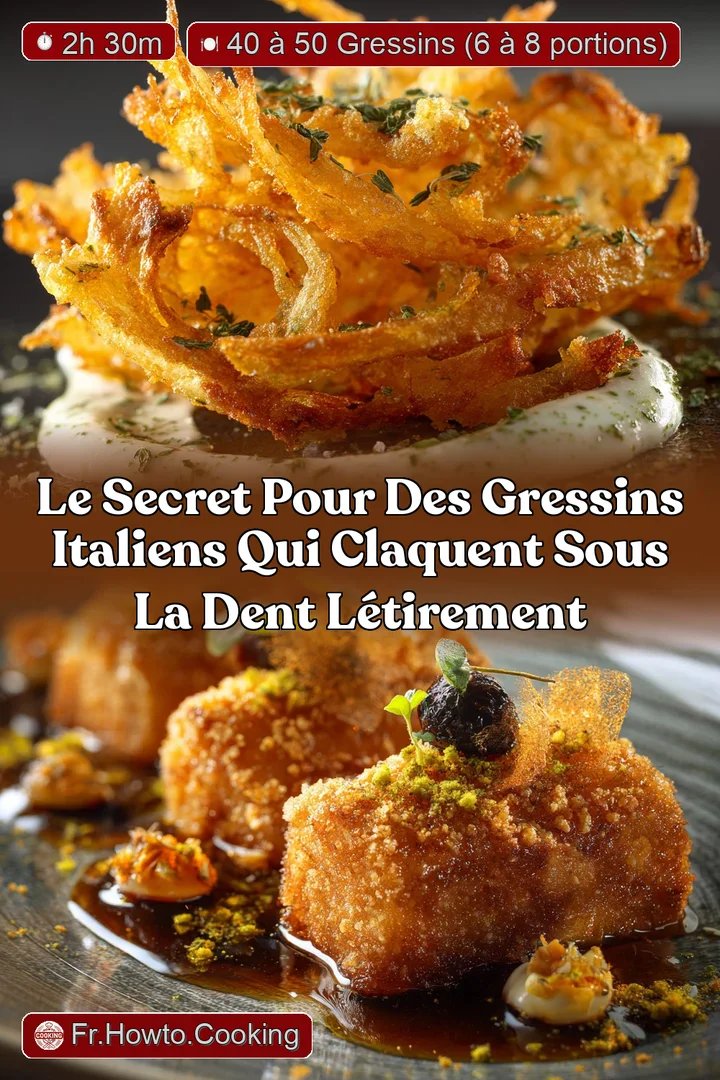 Le secret pour des Gressins italiens qui claquent sous la dent l&eacute;tirement