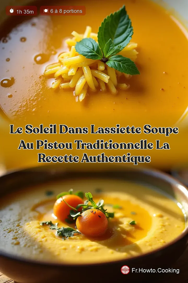Le Soleil dans lAssiette Soupe au Pistou Traditionnelle la Recette Authentique